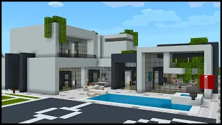 Minecraft: How to Build a Modern Mansion 2 | PART 1