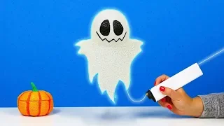 DRAWING A GHOST LAMP WITH 3D PEN - HALLOWEEN DECOR