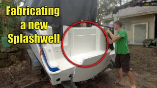 Haines Hunter engine replacement part 4 - splashwell fabrication.