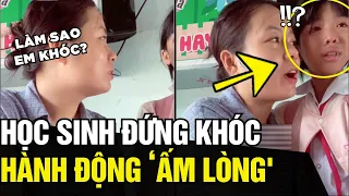 Thấy học sinh ĐỨNG KHÓC DƯỚI GỐC BÀNG, cô giáo gọi lại HỎI THĂM khiến CĐM ẤM LÒNG | Tin Ngắn 3 Phút