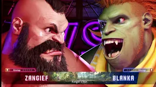 Street Fighter 6 PS4 ZANGIEF VS BLANKA Epic Fight 4k 60FPS