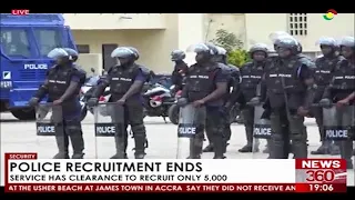 Police Recruitment Ends: More than 100K applicants will have to try again some other time