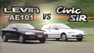 [ENG CC] Honda Civic SiR EG6 vs. Toyota Corolla Levin AE101 Maze HV2