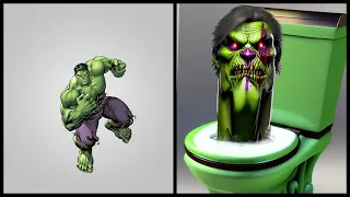 AVENGERS but SKIBIDI TOILET-VENGERS 💥 All Characters #hulk #thanos #captainamerica #viral