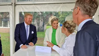 Koning Willem Alexander en Koningin Maxima zijn in Barneveld