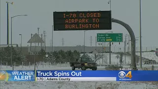 Snow, Low Visibility Forces I70 Closure In Eastern Plains