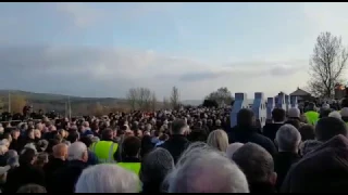 Amhrán na bhFiann was played and sung at the grave of Martin McGuinness and it was something special