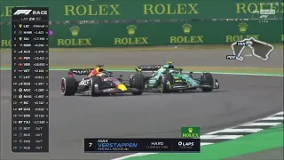 Sebastian Vettel overtake on Max Verstappen British GP 2022