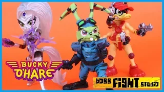 Boss Fight Studio Bucky O' Hare Wave 2 - DEADEYE DUCK, BUCKY O'HARE, JENNY Action Figure Toy Review
