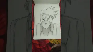 My 1st anime drawing Kakashi 😁😁