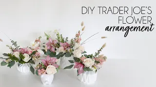 DIY How to make Trader Joe's Flower Arrangement, Centerpiece, Bouquets