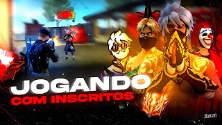 🔥FF AO VIVO🔥JOGANDO COM INSCRITOS🔥RUMO AO DESAFIANTE🔥FREE FIRE AO VIVO❤