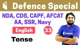 7:00 PM - NDA/CDS/CAPF/AFCAT 2018 | English by Harsh Sir | Tense