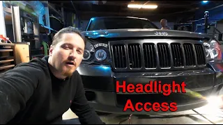 2010 Jeep Grand Cherokee Front Grille / Bumper Cover Removal / Reinstallation.