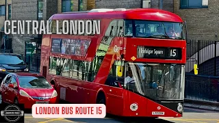 Very  Sunny London Bus Ride on Bus 15 Join us