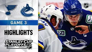 NHL Highlights | First Round, Gm3: Blues @ Canucks - Aug. 16, 2020