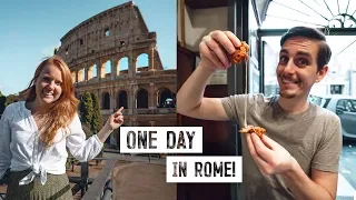 24 Hours in ROME! Best Street Food + Exploring the City (Italy)