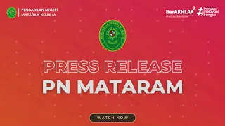 Press Release Pengadilan Negeri Mataram tahun 2023