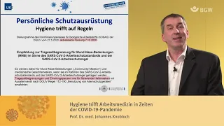 Expertengespräch COVID-19: Hygiene trifft Arbeitsmedizin | Prof. Dr. med. Johannes Knobloch