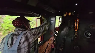 Cab Ride on A Steam Locomotive: Southern 4501