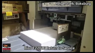 Riso EZ201 Digital Duplicator Return to Service