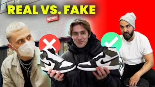 REAL vs. FAKE!!✅❌  ZITAT: "Der kann nicht fake sein!"😳 (Jordan 1 Dark Mocha Fake!)
