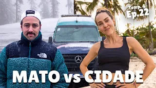 VIVENDO em um MOTORHOME na CIDADE vs. no MATO. Ep 22