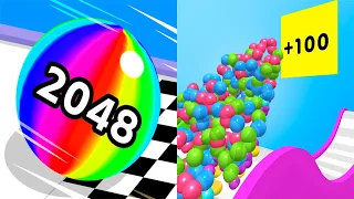 Ball Run 2048 VS Balls Go High Android iOS Mobile Gameplay Walkthrough Level 771-780
