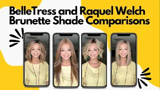 SHADE COMPARISON OF 4 POPULAR BRUNETTE SHADES FROM RAQUEL WELCH AND BELLETRESS ! #wigshades