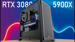 2900$ Air Cooled Gaming PC Build  🌪️ - RTX 3080, Ryzen 9 5900X, Corsair 4000D Airflow, Noctua NH-D15