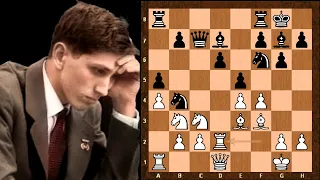Outrageous Queen Sacrifice || Bobby Fischer vs Fridrik Olafsson || Bled 1961