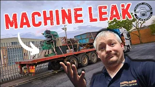 HGV Truck Drivers Load Leaking. UK Trucking