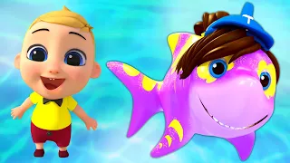 Little Baby Shark's Adventure Park Song - Hey Spiky Nursery Rhymes & Kids Songs