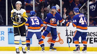 Isles score 2 power-play goals in 24 seconds for commanding Game 4 lead