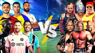 Football Legends VS WWE Champions  🔥🔥