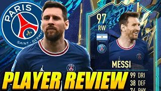 THE REAL GOAT! 🐐 97 TOTS MESSI PLAYER REVIEW! 97 MESSI REVIEW! MESSI TOTS REVIEW! TOTS 97 MESSI!