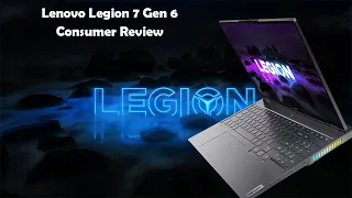 Lenovo Legion 7 Gen 6 (w/RTX 3080) Consumer Review (It's a KEEPER!!!)