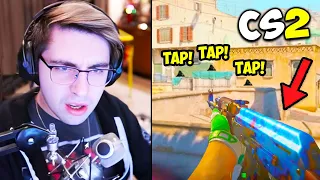 SHROUD SHOWS PERFECT 1 TAPS IN CS2! S1MPLE BEST AIM ON COUNTER-STRIKE 2! Twitch Clips