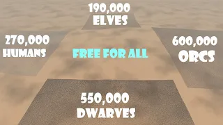 Humans vs Elves vs Orcs vs Dwarves | Ultimate Epic Battle Simulator 2
