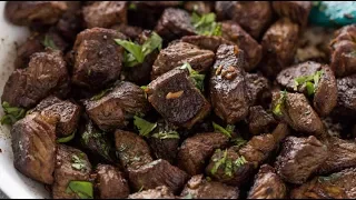 Garlic Steak Bites