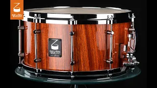 Seven Six Drum Company's Redeemed Rust Zebrawood 7x14 Custom Handcrafted Snare Drum Demo