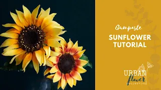 How to make a show stopping gumpaste / flower paste / sugar Sunflower - a step by step tutorial