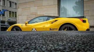 Ferrari 488 GTB w/ Akrapovic: Revs, Acceleration!