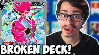 This Hoopa V Deck Is BROKEN! Dual Type! Turbo Hoopa Fusion Strike PTCGO