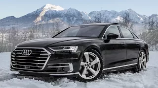 PLAYING IN SNOW - The new 2018/19 AUDI A8 50 TDI QUATTRO (+ interior details)