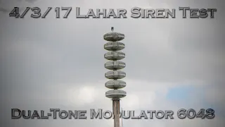 4/3/17 Lahar Siren Test | Federal Signal Modulator 6048 {SPECIAL!}