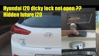 Hyundai i20 Dicky not open#i20 hidden feature#