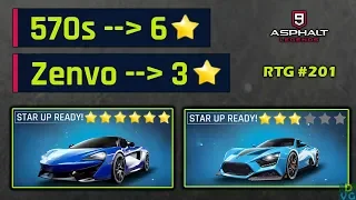 Asphalt 9 | McLaren 570s to 6 stars & Zenvo to 3 stars | RTG #201