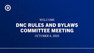 Rules and Bylaws Committee Meeting - October 6, 2023