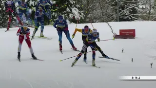 Cross country World Cup 20-21, Ulricehamn, Team sprint semifinals (Norwegian commentary)